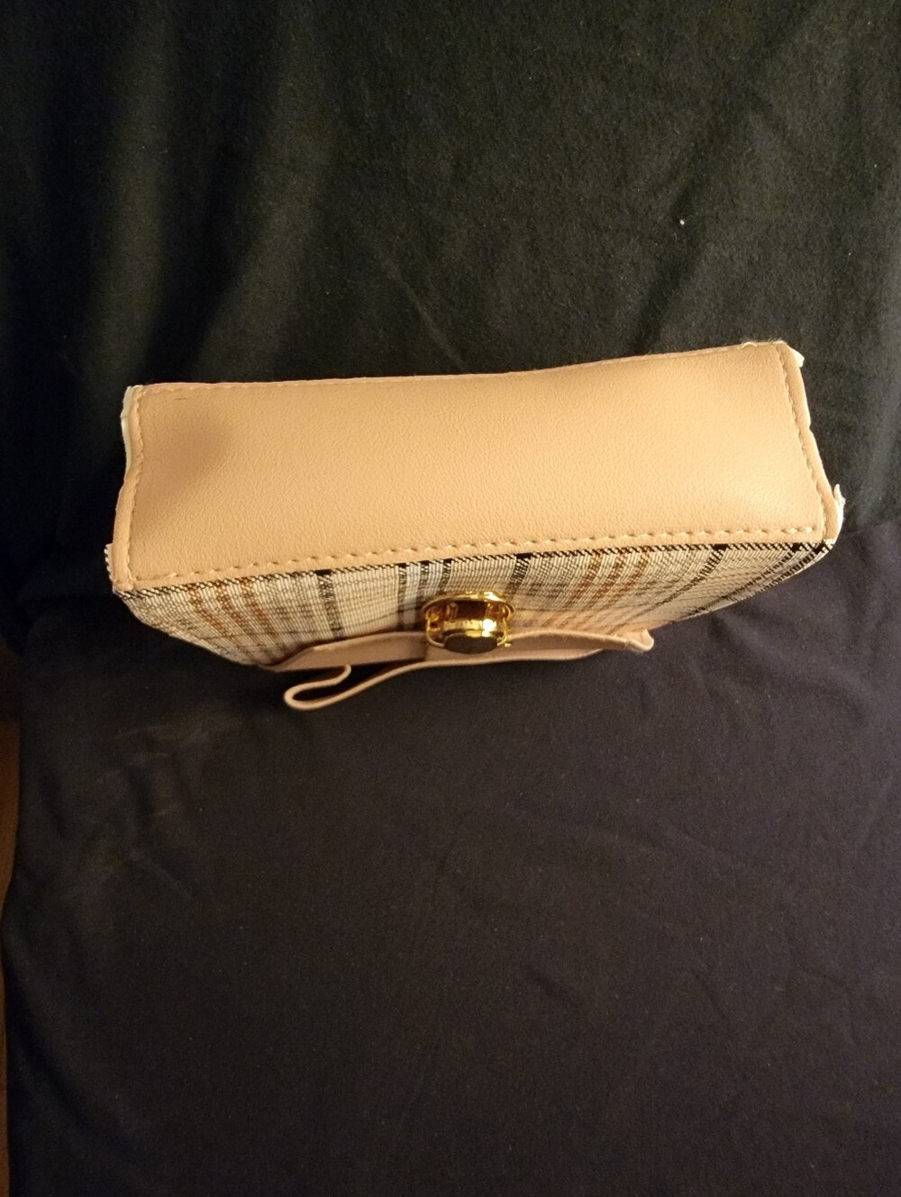Pink Plaid Top-Handle/crossbody Women's Bag - Picture 4 of 4